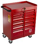 RS PRO 6 drawer Steel Wheeled Tool Chest, 750mm x 560mm x 350mm