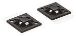 HellermannTyton Self Adhesive Black Cable Tie Mount 20 mm x 20mm, 4mm Max. Cable Tie Width