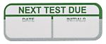Etiqueta adhesiva preimpresa, RS PRO, 120 Etiquetas Next Test Due