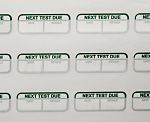 RS PRO Adhesive Pre-Printed Adhesive Label-Next Test Due-. Quantity: 120