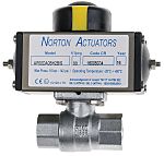 RS PRO Ball type Pneumatic Actuated Valve, BSP 1/4in, 40 bar