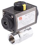 RS PRO Ball type Pneumatic Actuated Valve, BSP 1in, 40 bar