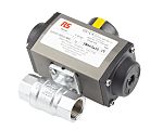 RS PRO Ball type Pneumatic Actuated Valve, BSP 3/4in, 40 bar