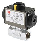 RS PRO Ball type Pneumatic Actuated Valve, BSP 1in, 40 bar
