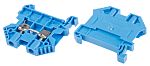 Bloc de jonction rail DIN RS PRO, 4mm², A visser, Bleu