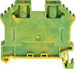 Bloc de mise à la terre RS PRO, 4mm², A visser, Vert/Jaune