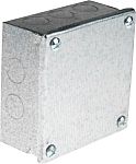 Caja Adaptable RS PRO, Acero, Acabado Galvanizado, long. 100mm, anch. 100mm, prof. 50mm