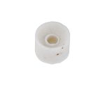 White Ceramic Bead 1mm Bore Size +1200°C