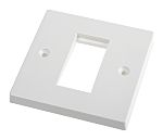 SINGLE GANG WALL PLATE 50X25 CUT OUT