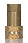 RS PRO Brass Female Hydraulic Quick Connect Coupling, BSP 3/8 Female
