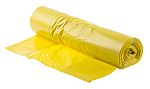 RS PRO Yellow Plastic Bin Bag, 110L Capacity, 200 Thickness, 50 per Package