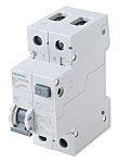Siemens RCBO, 6A Current Rating, 1P+N Poles, 30mA Trip Sensitivity, Type C, Sentron Range