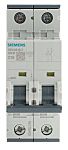 Siemens Sentron 5SY4 MCB, 2P, 16A Curve C, 400V AC, 72V DC, 10 kA Breaking Capacity