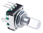 Bourns 24 Pulse Incremental Mechanical Rotary Encoder with a 6 mm Flat Shaft, Through Hole