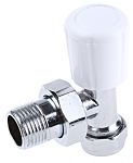 RS PRO Brass 15 mm Male to 1/2 in Male Manual Radiator Valve