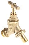 RS PRO Brass Twist Handle Bib Tap, 1/2in