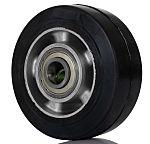 Tente Black Rubber Corrosion Resistant, Vulcanized Trolley Wheel, 600kg
