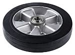 Tente Black Rubber Corrosion Resistant, Vulcanized Trolley Wheel, 1000kg