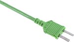 RS PRO K Type Thermocouple Connection Cable Mini Plug to Mini Plug
