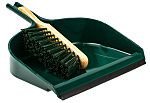 RS PRO Green Dustpan & Brush for Hygiene with brush included