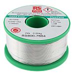 Hilo de soldar RS PRO de 1.01mm, fusión a: 228°C, composición: Sn 99.5%, Pb 0%, Cu 0.5%, peso 250g