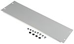 RS PRO Grey Steel Blanking Panel, 4U, 483 x 9mm