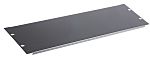 RS PRO Black Steel Blanking Panel, 3U, 483 x 9mm