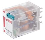 Relpol Plug In Power Relay, 12V dc Coil, 12A Switching Current, DPDT