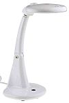 RS PRO LED Magnifying Lamp with Integral Base, 3 dpt, 12 dpt, 100mm Lens Dia., 100mm Lens