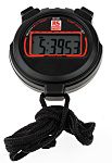 RS PRO Black Digital Pocket Stopwatch 24h