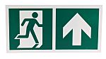 Plastic Emergency Exit Up With Pictogram Only, Non-Illuminated Emergency Exit Sign