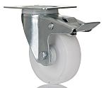 RS PRO Braked Swivel Castor Wheel, 125kg Capacity, 100mm Wheel