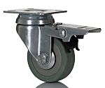 RS PRO Braked Swivel Castor Wheel, 50kg Capacity, 50mm Wheel