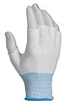 RS PRO White Nylon Glove Liner Anti-Static Gloves, No Coating