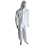 Mono desechable Unisex RS PRO de color Blanco, talla XL, propiedades: Para salas blancas