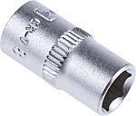 RS PRO 1/4 in Drive 8mm Standard Socket, 6 point