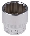 RS PRO 3/8 in Drive 22mm Standard Socket, 12 point
