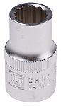 RS PRO 1/2 in Drive 12mm Standard Socket, 12 point