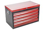 RS PRO 4 drawer Steel Tool Chest, 476mm x 440mm x 794mm