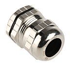 RS PRO Metallic Nickel Plated Brass Cable Gland, M20 Thread, 6mm min., 12mm max., IP68