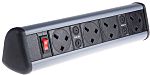 RS PRO Type G - British 4 Gang Power Distribution Unit, 0.5m Cable