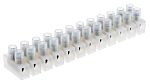 RS PRO Non-Fused Terminal Block, 12-Way, 17.5A, 16 AWG Wire, Screw Termination