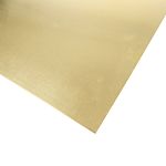RS PRO Brass Metal Sheet 600mm x 300mm, 0.9mm Thick