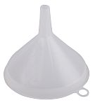 RS PRO HDPE Industrial Funnel, With 80mm Funnel Diameter, 9mm Stem Diameter