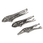 RS PRO 3-Piece Locking Plier Set, 250 mm Overall