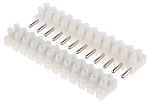 RS PRO Klemens, Poliamit, 12 Kontaklı/Portlu, Vidalı, Tel Boyu: 12 AWG, 450 V