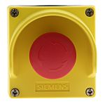 Siemens SIRIUS ACT 3SU18 Series Twist Release Emergency Stop Push Button, Surface Mount, 1NC, IP66, IP67, IP69
