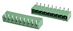 RS PRO, 5.0mm Pitch, 9 Way, Right Angle, Pluggable Terminal Block, Header, Through Hole, Solder Termination