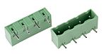 RS PRO, 7.62mm Pitch, 4 Way, Right Angle, Pluggable Terminal Block, Header, Through Hole, Solder Termination