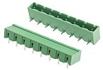 RS PRO, 7.62mm Pitch, 8 Way, Right Angle, Pluggable Terminal Block, Header, Through Hole, Solder Termination